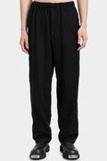 Wool serge pull-on pants