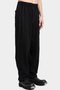 Wool serge pull-on pants