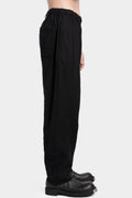 Wool serge pull-on pants