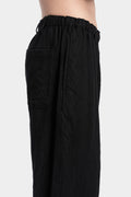 Wool serge pull-on pants