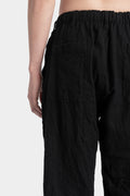 Wool serge pull-on pants