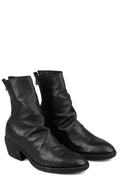 Texan back zip boots | VG05B / Black stitching