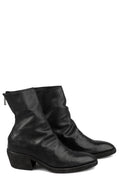 Texan back zip boots | VG05B / Black stitching