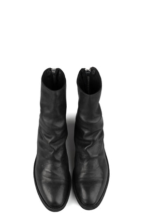 Texan back zip boots | VG05B / Black stitching