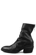 Texan back zip boots | VG05B / Black stitching