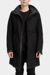 69 by Isaac Sellam | AW25 - High neck zip up padded coat, HIGH-COAT ARMURE