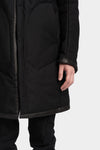 69 by Isaac Sellam | AW25 - High neck zip up padded coat, HIGH-COAT ARMURE