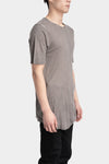 69 by Isaac Sellam | AW25 - Staple spine detail cashmere blend t-shirt, Grey NOUVEAU T MIRE TAUPE