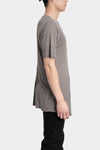 69 by Isaac Sellam | AW25 - Staple spine detail cashmere blend t-shirt, Grey NOUVEAU T MIRE TAUPE