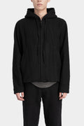Wool / linen blend hooded jacket