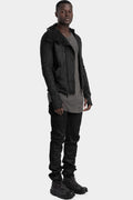 MD75 | AW25 - Resinated Double zip high neck sweater, MD12164