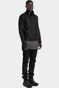 MD75 | AW25 - Resinated Double zip high neck sweater, MD12164