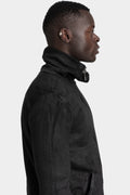 MD75 | AW25 - Resinated Double zip high neck sweater, MD12164