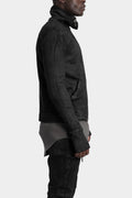 MD75 | AW25 - Resinated Double zip high neck sweater, MD12164