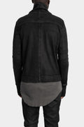 MD75 | AW25 - Resinated Double zip high neck sweater, MD12164