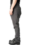 Low crotch 4 pocket wool blend pants