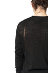 Light wool ladder stitch sweater