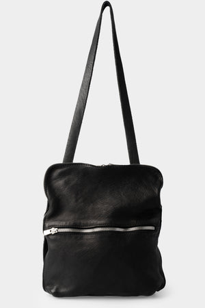GUIDI M100 - Messenger bag, Black / Full Grain Horse Leather