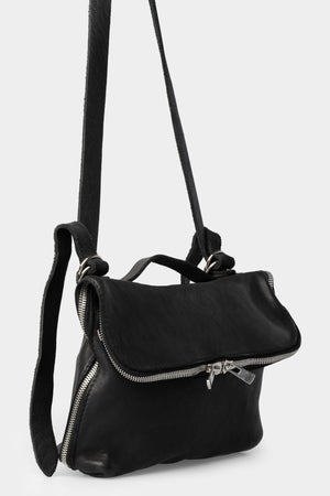 GUIDI M100 - Messenger bag, Black / Full Grain Horse Leather