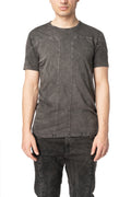 Cross panelled cotton t-shirt, Antra Wash