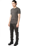 Cross panelled cotton t-shirt, Antra Wash