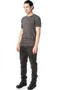 Cross panelled cotton t-shirt, Antra Wash