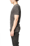 Cross panelled cotton t-shirt, Antra Wash