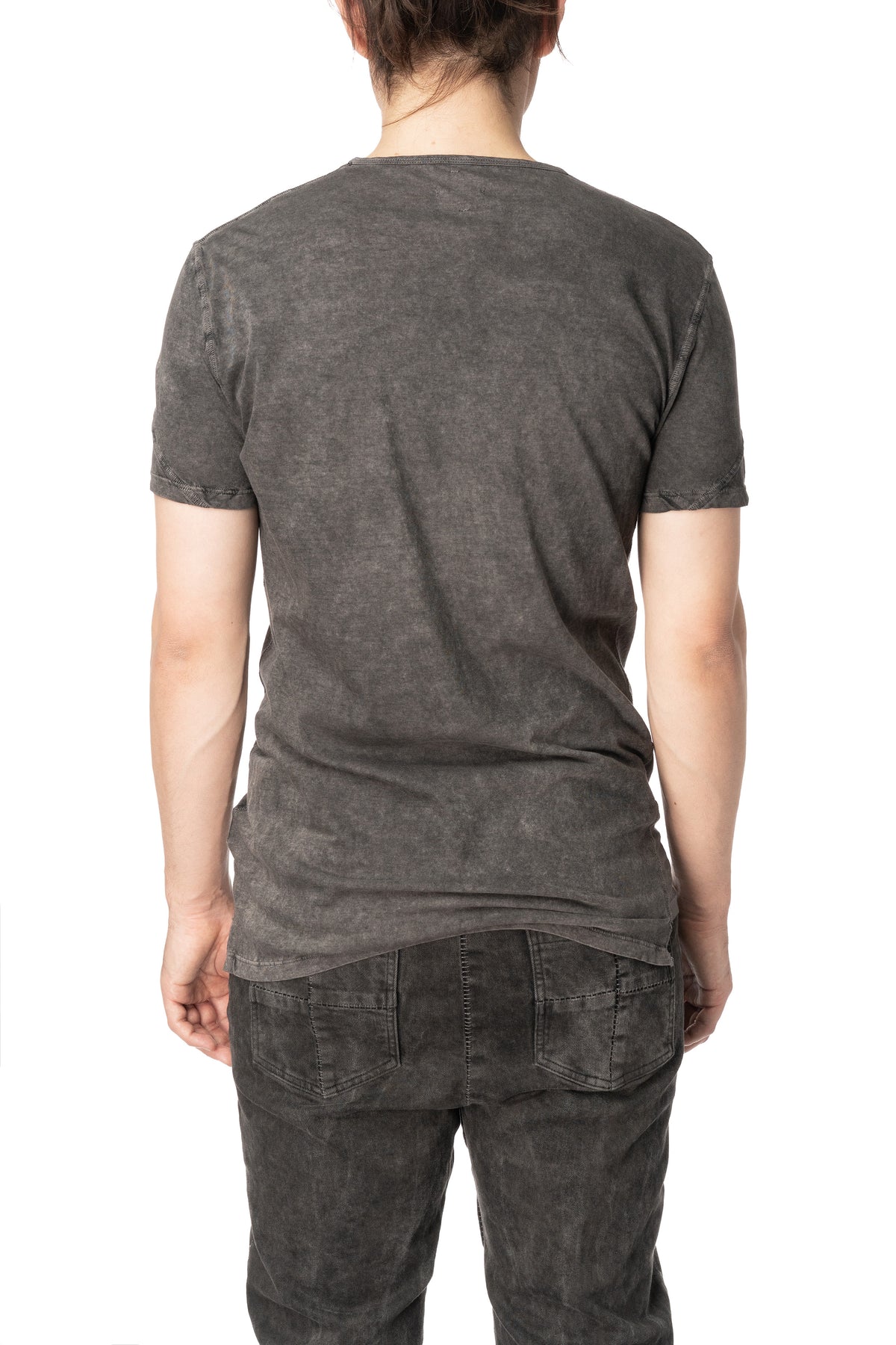 Cross panelled cotton t-shirt, Antra Wash