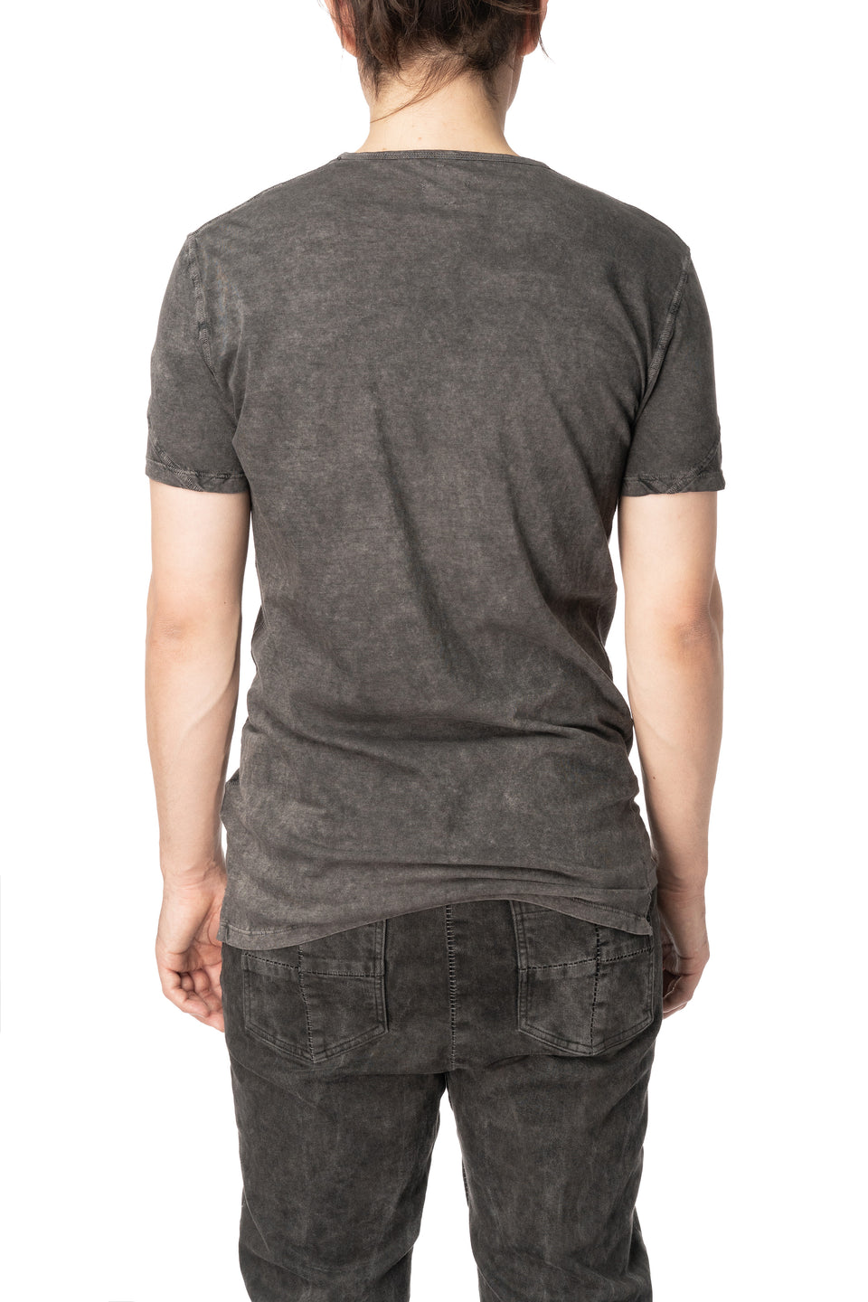 Cross panelled cotton t-shirt, Antra Wash