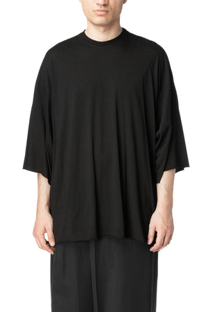 Oversized modal jersey T-shirt, Black