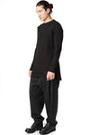 Split hem long sleeve tee