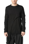 Layered asymmetric long sleeve tee