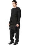 Layered asymmetric long sleeve tee