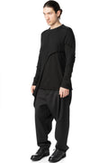 Layered asymmetric long sleeve tee