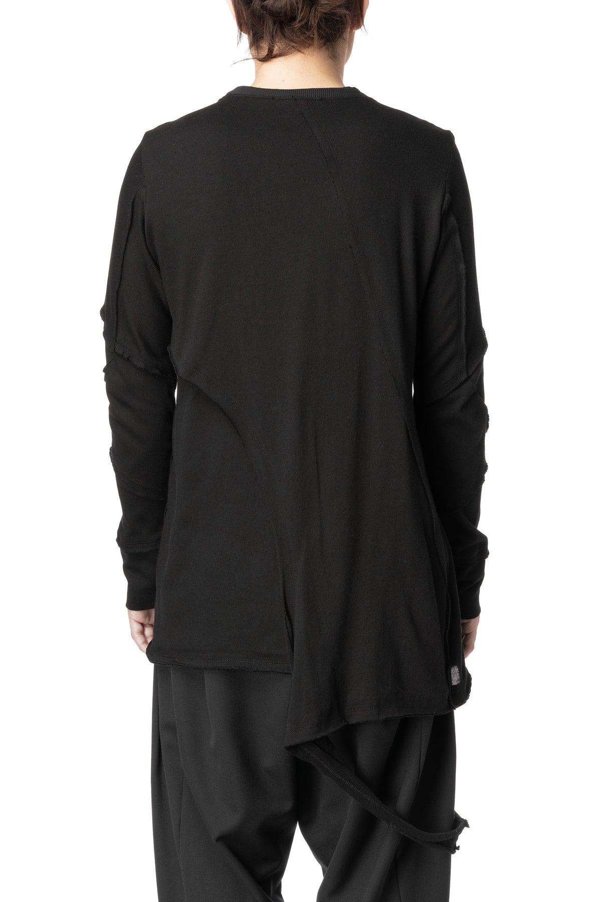 Layered asymmetric long sleeve tee