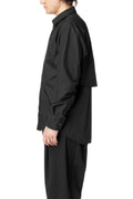 Layered front panel shirt