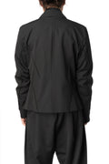 Belted wool barathea wrap jacket