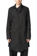 High collar longline shirt