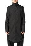 High collar longline shirt