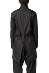 High collar longline shirt