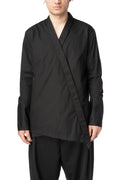 Asymmetric wrap shirt