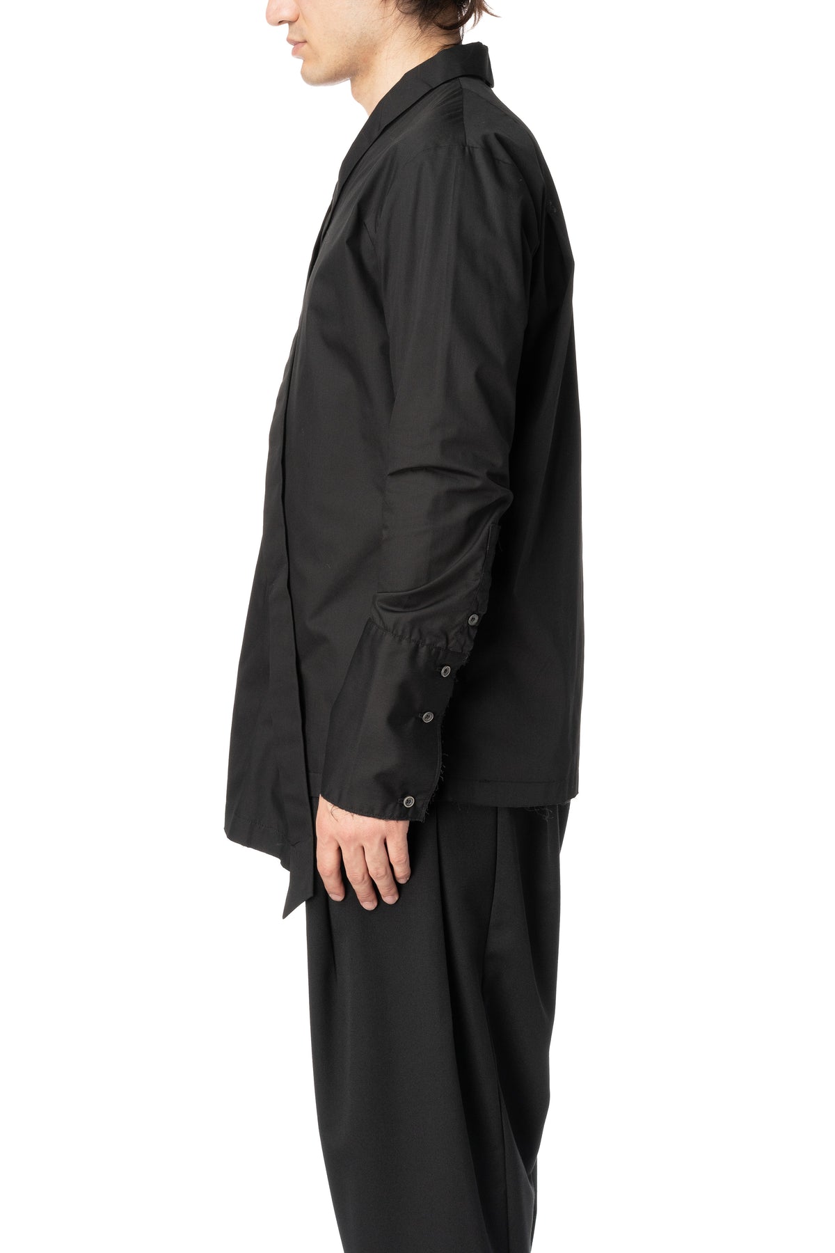 Asymmetric wrap shirt