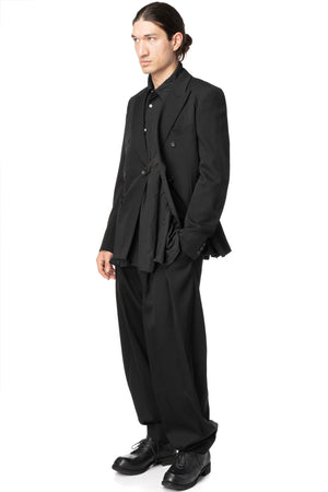 Double breasted wool blazer