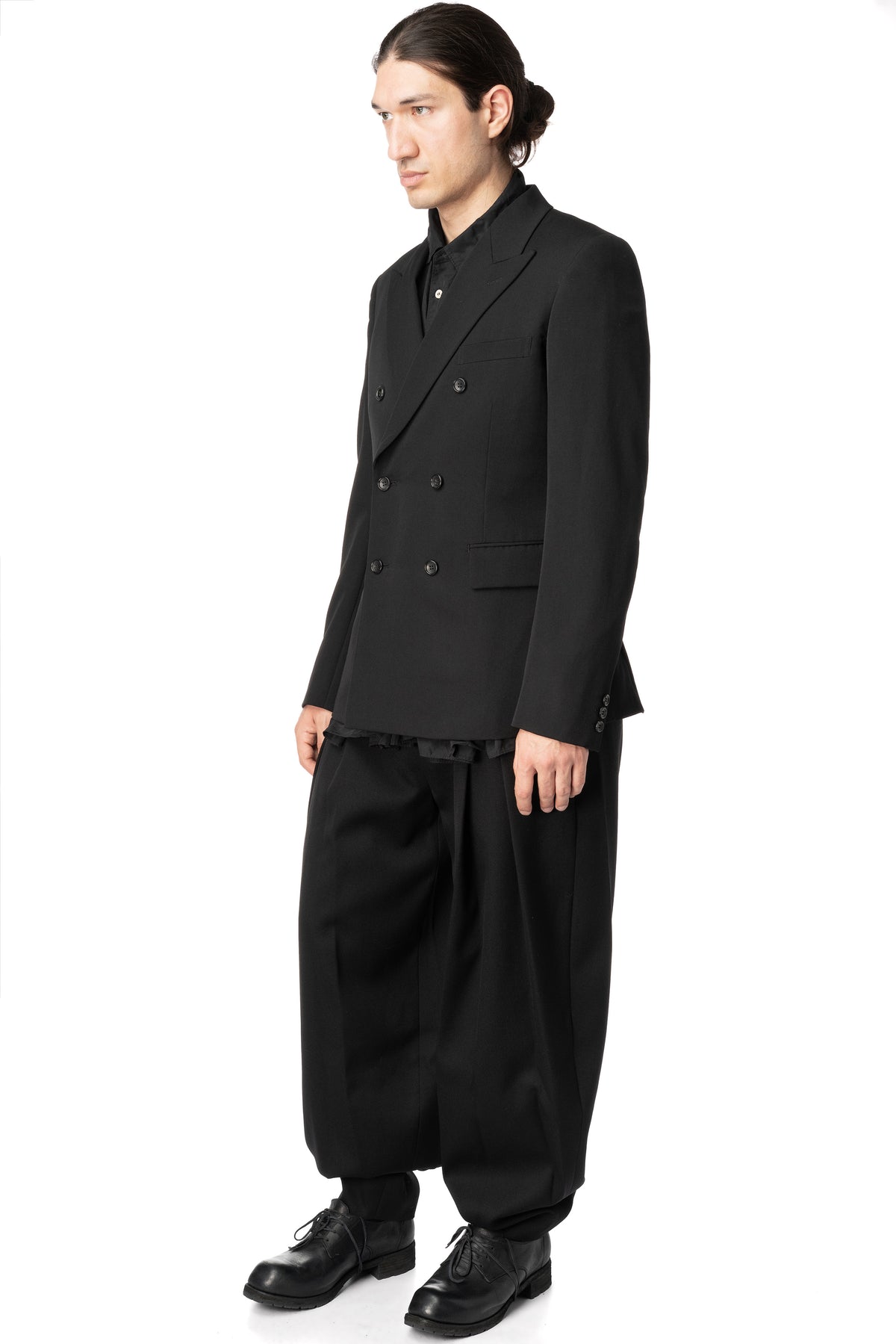 Double breasted wool blazer