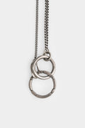 Ring sculpture pendant necklace