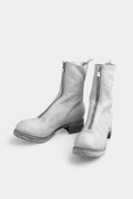 Front zip high top boots | PL2WZ, Light Grey (Double sole)