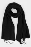 Cashmere blend knit scarf, Black/Black