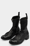 Atadep Itterom | Diagonal zip wild horse leather boots