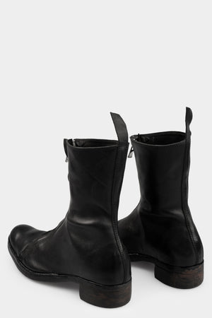 Atadep Itterom | Diagonal zip wild horse leather boots