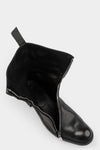 Atadep Itterom | Diagonal zip wild horse leather boots